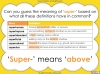 The Prefix 'super-' - Year 3 and 4 Teaching Resources (slide 8/23)